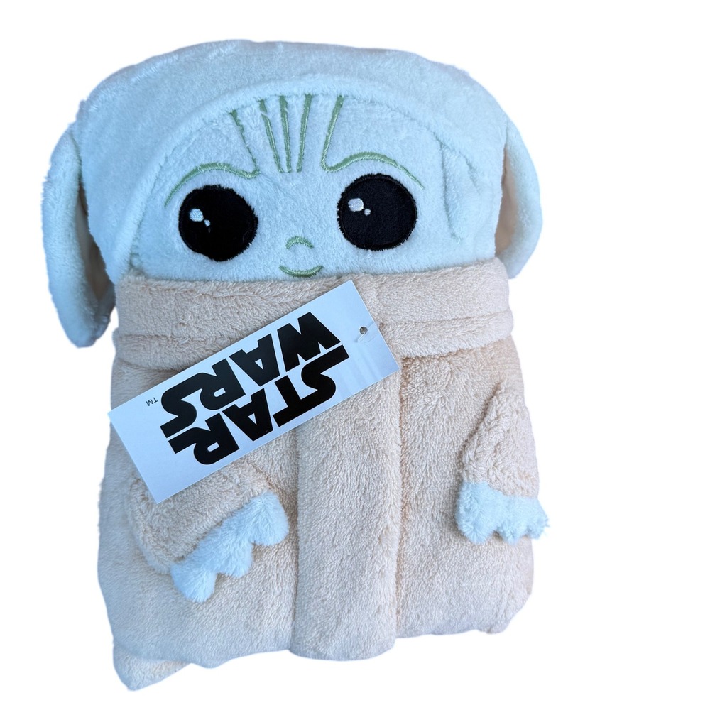 Star‎ Wars The Child Grogu Plush Blanket 30x40 inch New With Tags